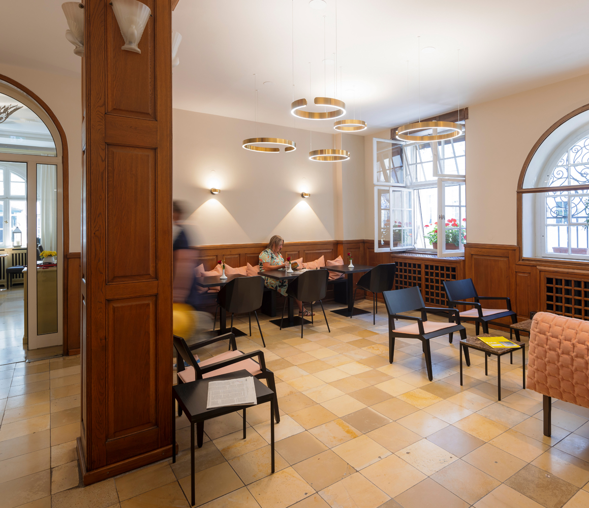 Lobby im Minerahotel